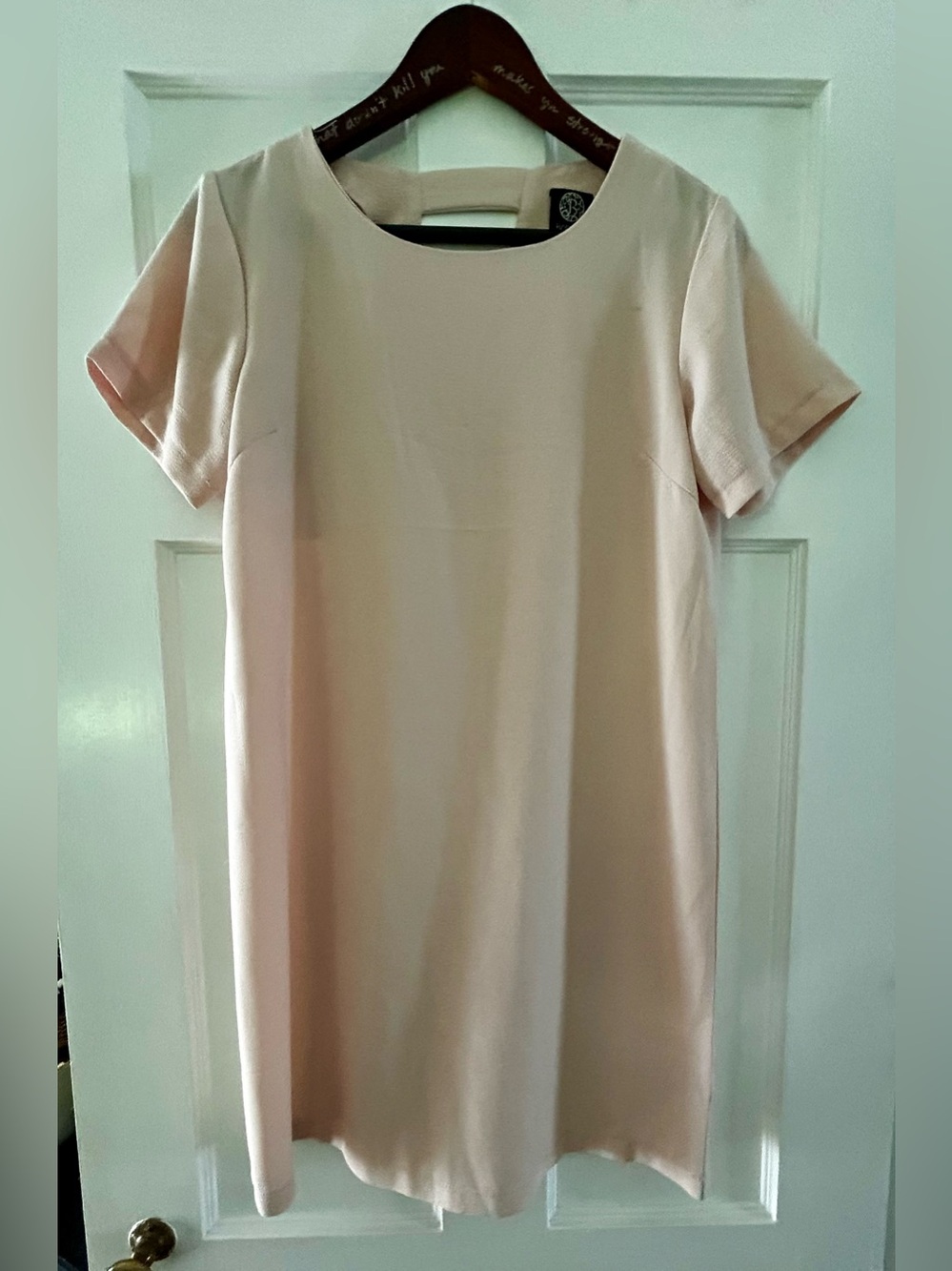 bobeau Dusty Blush Scoop Neck Dress